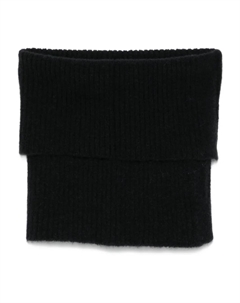 Шарф в рубчик, черный Rick owens