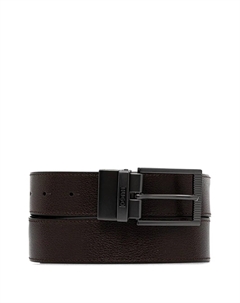 Двусторонний кожаный ремень, черный Hugo