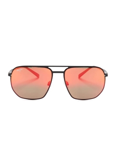 Солнцезащитные очки-пилоты Shark's Cove, черный Maui jim