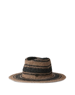 Соломенная шляпа, черный Maison michel