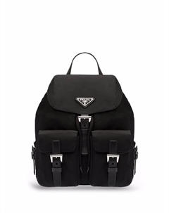 Рюкзак с логотипом, черный Prada
