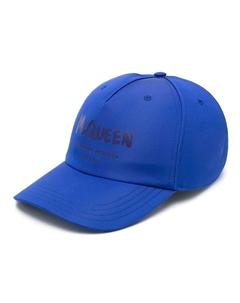 Бейсболка с логотипом Graffiti, синий Alexander mcqueen