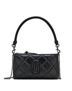 Сумка через плечо The Quilted Utility Snapshot, черный Marc jacobs