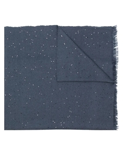 Длинный шарф с пайетками, синий Brunello cucinelli