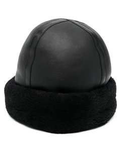 Шапка с мехом TOTEME, черный Toteme