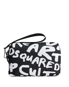 Несессер с логотипом, черный Dsquared2