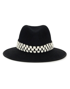 Шляпа-федора Christopher с лентой, черный D'estrëe