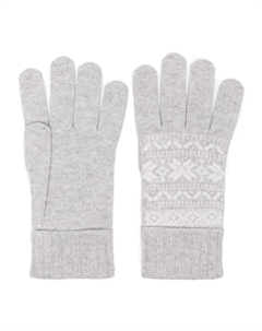 Перчатки с узором, серый Eleventy