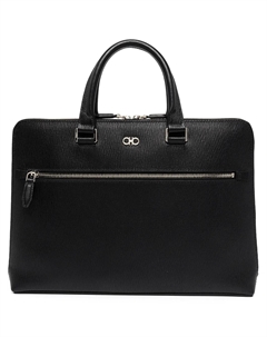 Портфель с декором Gancini, черный Ferragamo