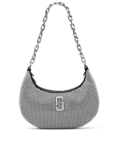 Маленькая сумка на плечо Curve со стразами, черный Marc jacobs