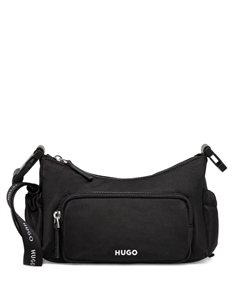 Сумка на плечо с тисненым логотипом, черный Hugo