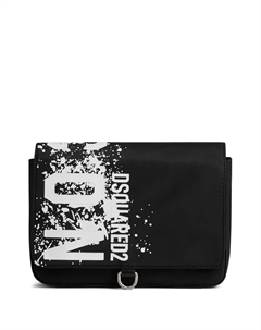 Сумка-мессенджер с логотипом, черный Dsquared2