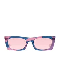 Солнцезащитные очки Drew Mama Fred прямоугольной формы, синий Retrosuperfuture