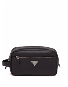 Несессер с логотипом, черный Prada