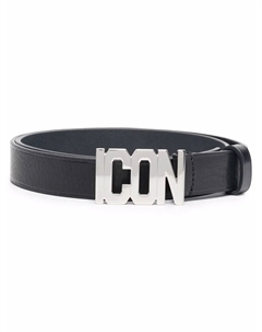 Ремень с пряжкой-логотипом, черный Dsquared2