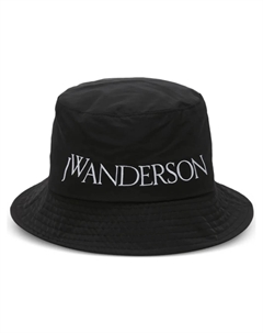 Панама с вышитым логотипом, черный Jw anderson