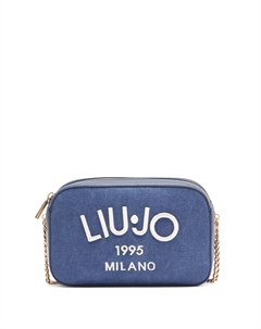 Сумка через плечо с вышитым логотипом, синий Liu jo