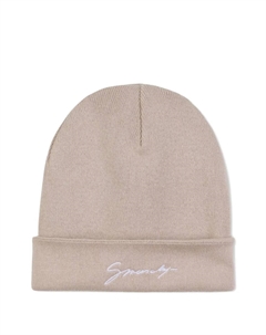 Шапка бини с вышитым логотипом, нейтральный Givenchy kids