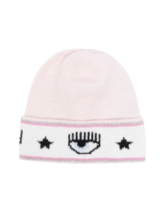 Шапка бини с логотипом Eyelike, розовый Chiara ferragni kids
