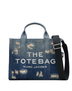 Сумка-тоут The Denim Medium Rip And Repair, синий Marc jacobs