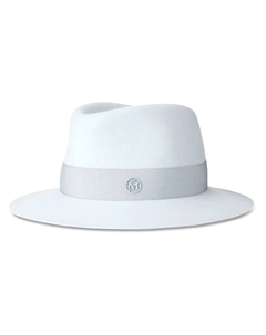 Шерстяная шляпа-федора André, синий Maison michel