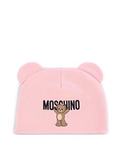 Шапка бини с ушками, розовый Moschino kids