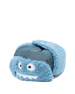 Шапка-ушанка с вышитым лицом, синий Stella mccartney kids