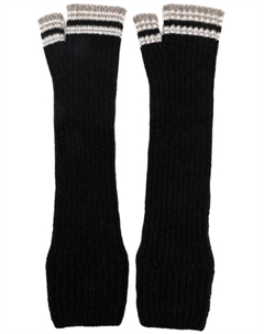 Кашемировые перчатки-митенки, черный Barrie