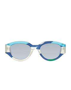 Солнцезащитные очки Drew Mama Andy Warhol в камуфляжном стиле с круглыми вставками, синий Retrosuperfuture