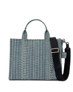 Сумка-тоут среднего размера с монограммой, синий Marc jacobs