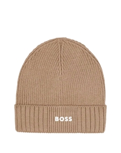 Шапка бини в рубчик, нейтральный Boss kidswear