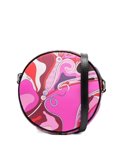 Сумка на плечо с абстрактным узором, розовый Pucci junior