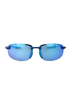 Солнцезащитные очки без оправы Ho'okipa Ultra, синий Maui jim