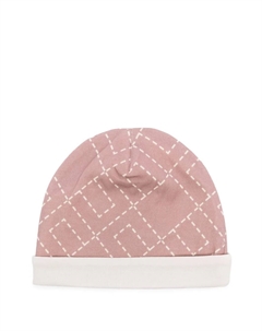 Хлопковая шапка с логотипом, розовый Elisabetta franchi la mia bambina
