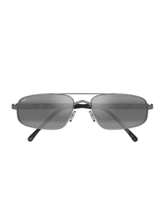 Солнцезащитные очки в прямоугольной оправе, серый Maui jim