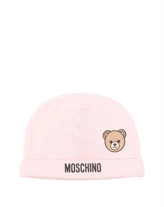 Шапка бини с логотипом, розовый Moschino kids