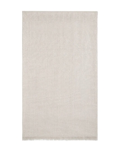 Шарф из смесового шелка с бахромой, нейтральный Brunello cucinelli