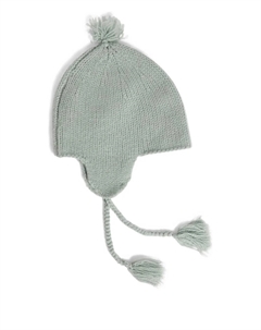 Шерстяная шапка Tinna с помпоном, синий Bonpoint