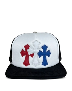 Кепка дальнобойщика с логотипом, синий Chrome hearts