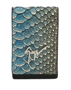 Картхолдер Albert с логотипом, синий Giuseppe zanotti