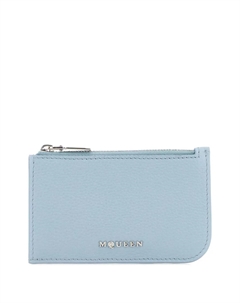 Кожаный картхолдер, синий Alexander mcqueen