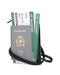 Картхолдер на молнии, серый Balenciaga