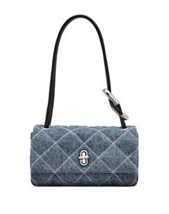 Сумка на плечо The Quilted Denim Mini Dual, синий Marc jacobs