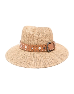 Шляпа-федора Virginie с ремешком, нейтральный Maison michel