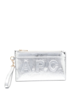 Клатч на молнии, серебяный A.p.c.