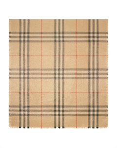 Шерстяной шарф с эффектом металлик, нейтральный Burberry