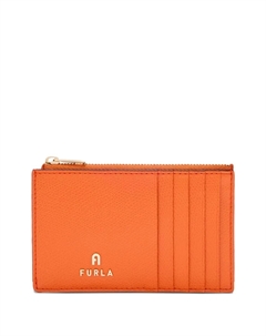 Визитница Camelia с застежкой-молнией, оранжевый Furla