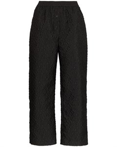 Cecilie bahnsen укороченные фактурные брюки с цветочным узором 6 черный Cecilie bahnsen