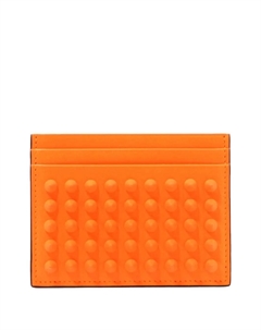 Визитница Kios из кожи с заклепками, оранжевый Christian louboutin