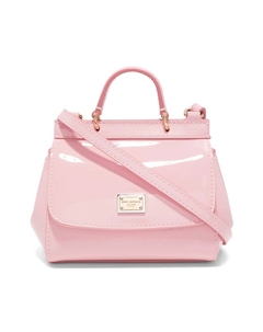 Лакированная мини-сумка Sicily, розовый Dolce & gabbana kids